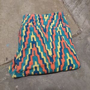 LuLaRoe TC Leggings Funky Geometric Print